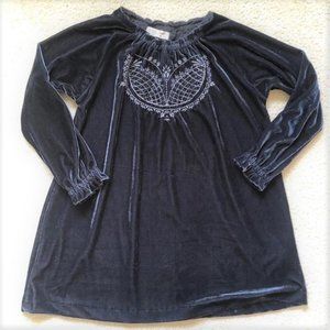 ZARA Girls Velvet dress Embroidered NEW